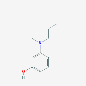 molecular formula C12H19NO B8752160 3-[Butyl(ethyl)amino]phenol CAS No. 92601-64-4