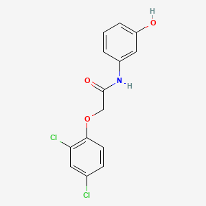 molecular formula C14H11Cl2NO3 B8752185 2-(2,4-Dichloro-phenoxy)-N-(3-hydroxy-phenyl)-acetamide 