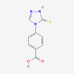 molecular formula C9H7N3O2S B8752188 4-(5-thioxo-1H-1,2,4-triazol-4(5H)-yl)benzoic acid CAS No. 108939-73-7