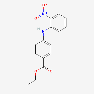 molecular formula C15H14N2O4 B8752199 Ethyl 4-[(2-nitrophenyl)amino]benzoate CAS No. 138745-88-7