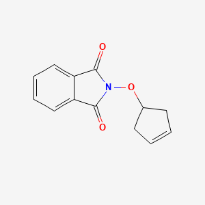 B8752214 2-(Cyclopent-3-enyloxy)isoindoline-1,3-dione CAS No. 112028-96-3