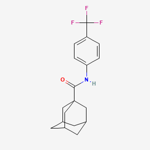 molecular formula C18H20F3NO B8752230 N-[4-(trifluoromethyl)phenyl]adamantane-1-carboxamide CAS No. 42600-85-1