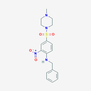 Benzyl-[4-(4-methylpiperazine-1-sulfonyl)-2-nitrophenyl]amine