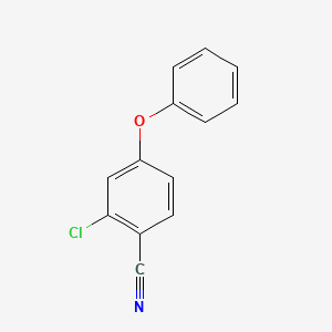molecular formula C13H8ClNO B8752279 2-Chloro-4-phenoxybenzonitrile CAS No. 168010-64-8