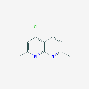 molecular formula C10H9ClN2 B8752282 4-Chloro-2,7-dimethyl-[1,8]naphthyridine CAS No. 84670-41-7