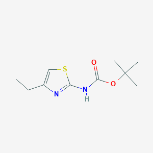 molecular formula C10H16N2O2S B8752291 (4-Ethyl-thiazol-2-yl)-carbamic acid tert-butyl ester 