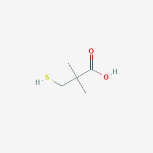molecular formula C5H10O2S B8752307 2,2-Dimethyl-3-sulfanylpropanoic acid CAS No. 35040-68-7