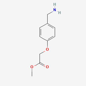 molecular formula C10H13NO3 B8752309 Methyl [4-(aminomethyl)phenoxy]acetate CAS No. 132224-97-6
