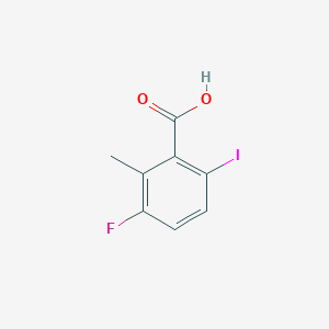 molecular formula C8H6FIO2 B8752392 3-Fluoro-6-iodo-2-methylbenzoic acid 