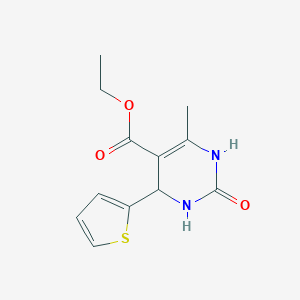 molecular formula C12H14N2O3S B087524 Ethyl 6-methyl-2-oxo-4-(thiophen-2-yl)-1,2,3,4-tetrahydropyrimidine-5-carboxylate CAS No. 5948-72-1