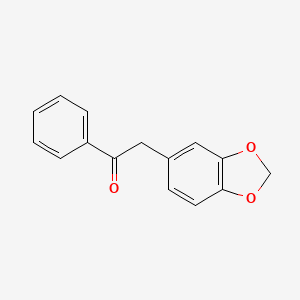 molecular formula C15H12O3 B8752478 2-(1,3-Benzodioxol-5-YL)-1-phenyl-1-ethanone CAS No. 40804-81-7