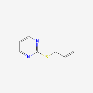 molecular formula C7H8N2S B8752509 2-(Allylthio)pyrimidine CAS No. 66348-65-0