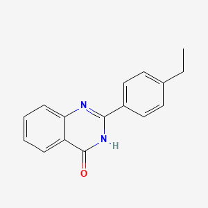molecular formula C16H14N2O B8752614 2-(4-Ethylphenyl)quinazolin-4(1H)-one CAS No. 59455-96-8