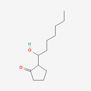 B8752642 Cyclopentanone, 2-(1-hydroxyheptyl)- CAS No. 93430-30-9