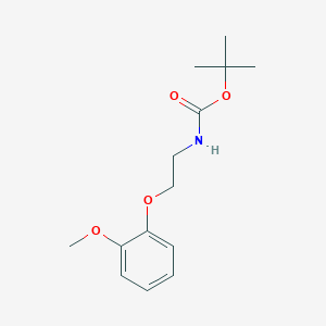 molecular formula C14H21NO4 B8752649 Tert-butyl 2-(2-methoxyphenoxy)ethylcarbamate 