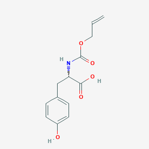 molecular formula C13H15NO5 B8752669 ((Allyloxy)carbonyl)-L-tyrosine 