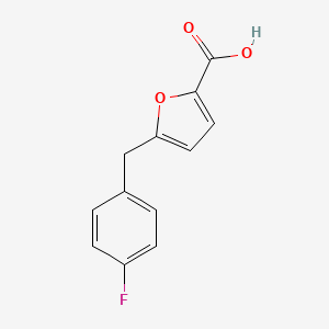 molecular formula C12H9FO3 B8752692 5-(4-Fluorobenzyl)furan-2-carboxylic acid 