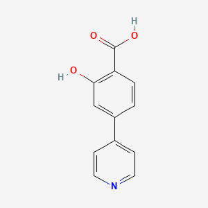 molecular formula C12H9NO3 B8752791 4-(4-Pyridyl)salicylic Acid 