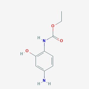 molecular formula C9H12N2O3 B8752829 ethyl N-(4-amino-2-hydroxyphenyl)carbamate 