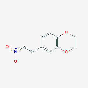 molecular formula C10H9NO4 B8752962 6-(2-NITROVINYL)-1,4-BENZODIOXAN 