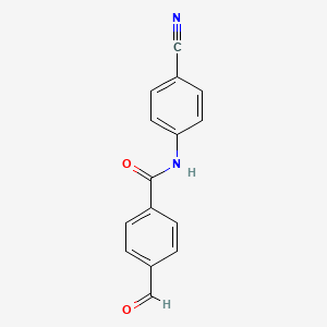 molecular formula C15H10N2O2 B8752979 N-(4-Cyanophenyl)-4-formylbenzamide CAS No. 364082-35-9