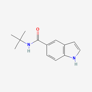 1h-Indole-5-carboxamide,n-(1,1-dimethylethyl)-