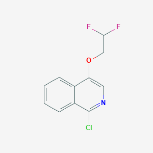 molecular formula C11H8ClF2NO B8753010 1-Chloro-4-(2,2-difluoroethoxy)isoquinoline 