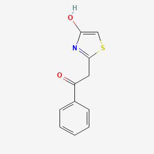molecular formula C11H9NO2S B8753033 2-(4-Hydroxy-1,3-thiazol-2-yl)-1-phenylethanone 