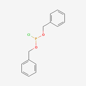 molecular formula C14H14ClO2P B8753064 Dibenzylchlorophosphite CAS No. 41662-50-4