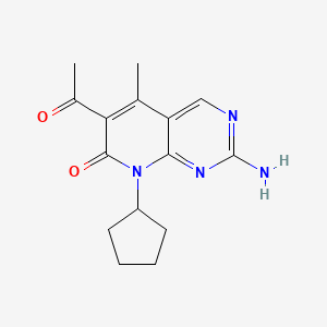 B8753078 6-Acetyl-2-amino-8-cyclopentyl-5-methylpyrido[2,3-d]pyrimidin-7(8H)-one CAS No. 571189-64-5