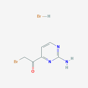 molecular formula C6H7Br2N3O B8753088 1-(2-Aminopyrimidin-4-yl)-2-bromoethanone hydrobromide CAS No. 845267-58-5