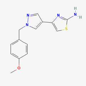 4-(1-(4-methoxybenzyl)-1H-pyrazol-4-yl)thiazol-2-amine