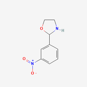 molecular formula C9H10N2O3 B8753126 2-(3-Nitrophenyl)-1,3-oxazolidine CAS No. 3394-30-7