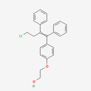 molecular formula C24H23ClO2 B8753142 2-[4-[(Z)-4-chloro-1,2-diphenylbut-1-enyl]phenoxy]ethanol CAS No. 861926-89-8