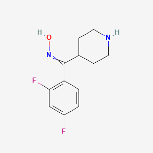 (Z)-(2,4-Difluorophenyl)(piperidin-4-yl)methanone oxime