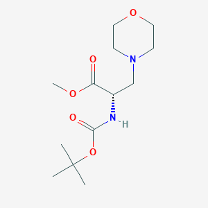 molecular formula C13H24N2O5 B8753162 methyl (S)-2-((tert-butoxycarbonyl)amino)-3-morpholinopropanoate 