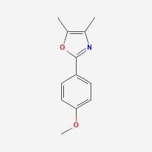 molecular formula C12H13NO2 B8753192 2-(4-Methoxy-phenyl)-4,5-dimethyl-oxazole 