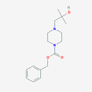 molecular formula C16H24N2O3 B8753210 Benzyl 4-(2-hydroxy-2-methylpropyl)piperazine-1-carboxylate 