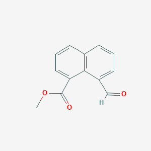 molecular formula C13H10O3 B8753217 Methyl 8-formylnaphthalene-1-carboxylate CAS No. 30934-48-6