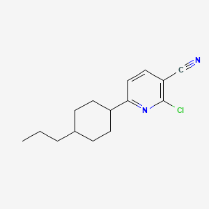 molecular formula C15H19ClN2 B8753233 2-Chloro-6-(4-propylcyclohexyl)pyridine-3-carbonitrile 