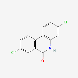 molecular formula C13H7Cl2NO B8753234 3,8-Dichloro-6-phenanthridinol CAS No. 22771-43-3