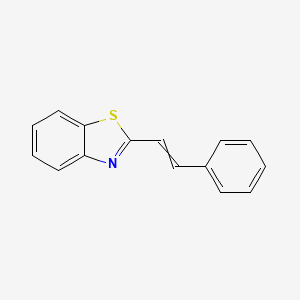 molecular formula C15H11NS B8753269 Styrylbenzothiazole 