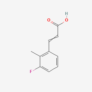 molecular formula C10H9FO2 B8753353 3-(3-Fluoro-2-methylphenyl)prop-2-enoic acid 