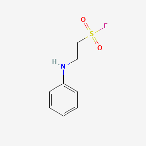 molecular formula C8H10FNO2S B8753377 2-Anilinoethane-1-sulfonyl fluoride CAS No. 60353-00-6