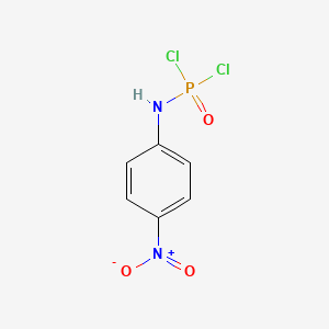 molecular formula C6H5Cl2N2O3P B8753399 N-(4-nitrophenyl)phosphoramidic dichloride CAS No. 51250-39-6