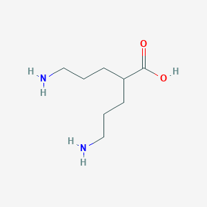 molecular formula C8H18N2O2 B8753409 5-amino-2-(3-aminopropyl)Pentanoic acid CAS No. 92608-23-6