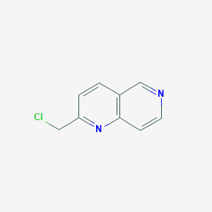 molecular formula C9H7ClN2 B8753411 2-Chloromethyl-1,6-naphthyridine 