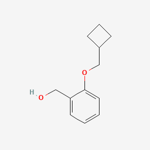 molecular formula C12H16O2 B8753431 {2-[(Cyclobutylmethyl)oxy]phenyl}methanol 