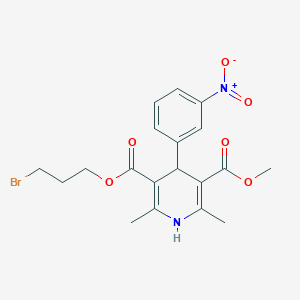 3-bromopropyl Methyl 2,6-dimethyl-4-(3-nitrophenyl)-1,4-dihydropyridine-3,5-dicarboxylate