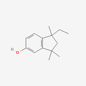 molecular formula C14H20O B8753476 1-Ethyl-1,3,3-trimethylindan-5-ol CAS No. 53718-30-2